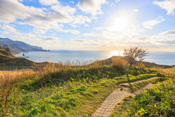 秋風が運ぶ神威岬【北海道】