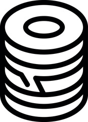 Elastic bandage roll providing compression and support for injuries, helping to reduce swelling and pain