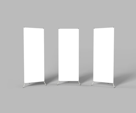 X Stand Banner Mockup