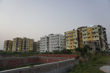 buildings or apartment in the city