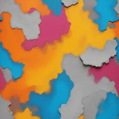 Obraz premium Vibrant Abstract Art With Bold Colors and Textured Surfaces