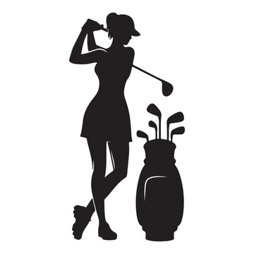 Girl Golf Clip Art