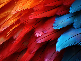 Obraz premium Gorgious CloseUp of a Colorful Parrot