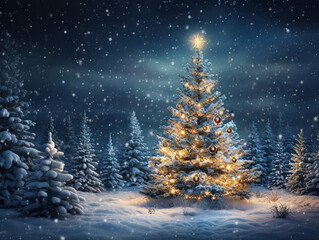 Gorgious Christmas tree nad hoarfrost