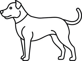 vector illustration of a dog