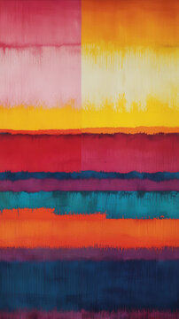 Modern Abstract Art with Emotional Color Palette
