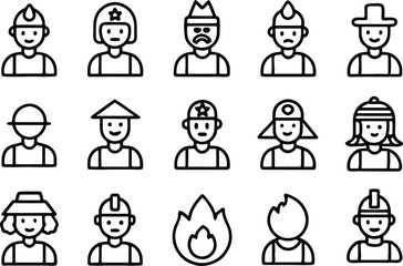 people icons set