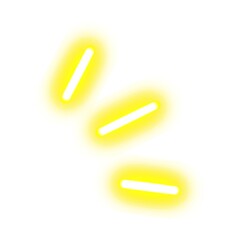 Obraz premium Yellow neon expression mark surprise