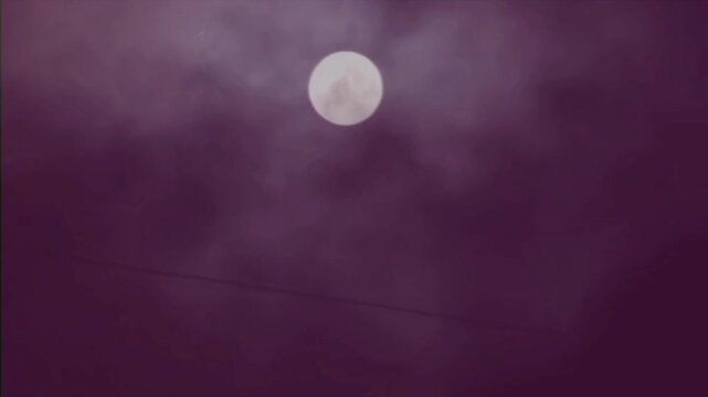 Rain and lightning in the silent darkness of the night