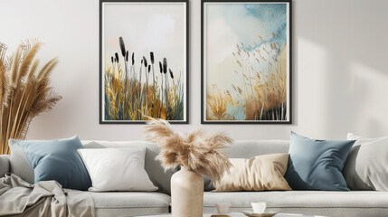 frame mockup interior mockup, frame on wall