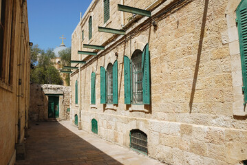 Iglesia Copta Ortodoxa en la ciudad antigua de Jerusalén, Israel