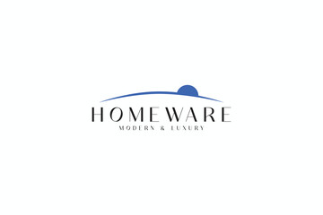 abstract homeware iconic logo design vector inspiration with simple and organic styles isolated on white background