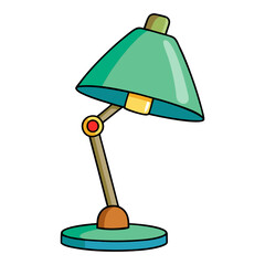 Floor and table lamp. vector illustration