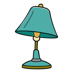 Obraz premium Floor and table lamp. vector illustration