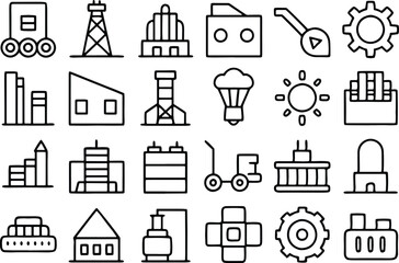 black and white icons