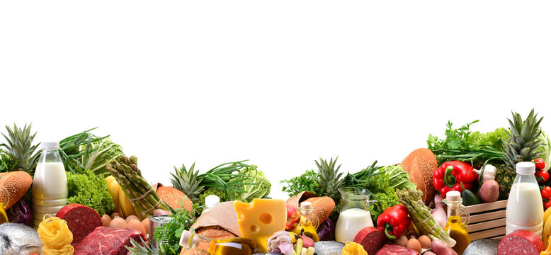 Fresh food isolated