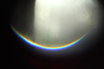 Abstract background. Sun Rays on black background.  Flare with rays.