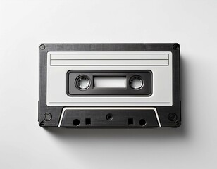 Obraz premium whtie cassette isolated on white background mock up