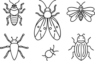 set of insects