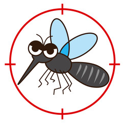 ターゲットに狙われている蚊