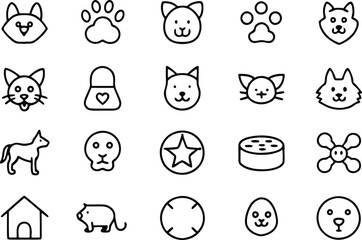 Fototapeta premium set of icons
