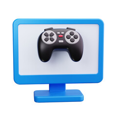 gaming monitor 3d Render Icons