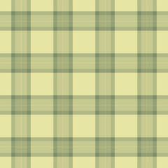 Famous texture fabric vector, card plaid seamless pattern. Flow tartan check textile background in pastel and light colors.