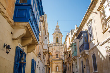Fototapeta premium Sliema old town view on Malta