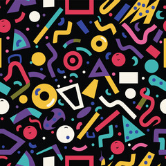Obraz premium Vector drawing abstraction background geometric shapes background