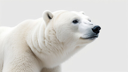 A portrait of a polar bear in his natural habitat