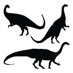 Set of Dino Icons, Ideal for Prehistoric and Dinosaur Themes - Flat Vector Illustration Vol 02