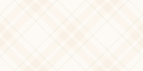 Cover seamless fabric check, everyday plaid tartan vector. Collage texture pattern background textile in snow and old lace colors.