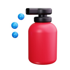 Shampoo Bottle 3d Render Icons