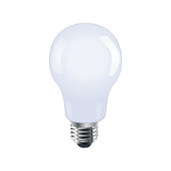 3D Light Bulb minimal icon. Bright lightbulb. Cartoon creative