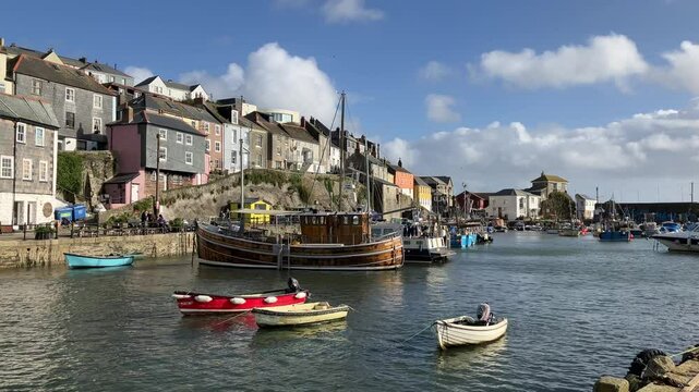 Mevagissy harbour, Cornwall, UK 