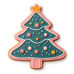 Christmas tree cookie sticker
