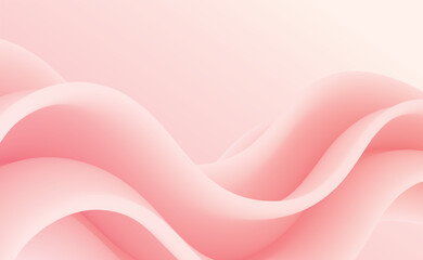 Abstract background with gradient coral wave. Vector illustration.