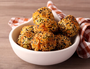 Homemade falafel – chickpea balls