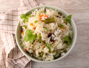 Rice with vegetables