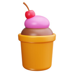 Soft Serve 3d Render Icons