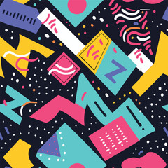 003 Vector drawing abstraction background geometric shapes background