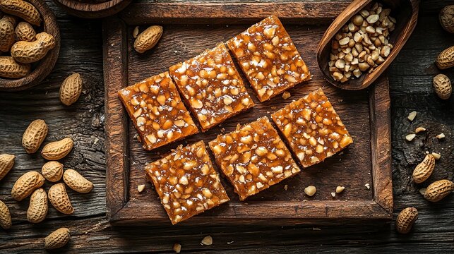 indian chikki peanut brittle