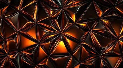 Abstract dark gold metallic geometric texture