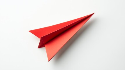 Simple paper airplane icon on a white background. 