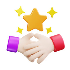 Handshake 3d Render Icons