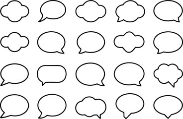 speech bubbles collection