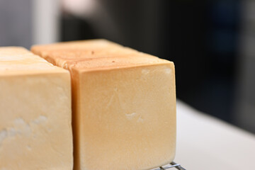 Close-up of Square Toast Bread
