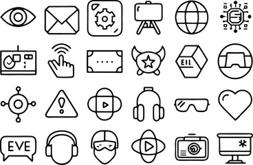 set of icons for web design