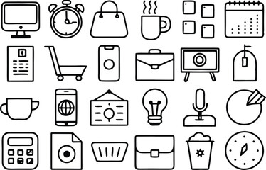 set of icons