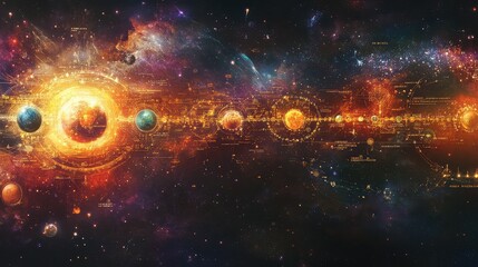 Visual Representation of the Cosmic Timeline
